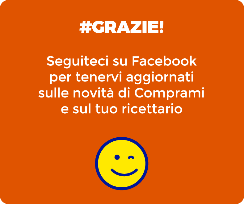 Grazie! Seguiteci su Facebook