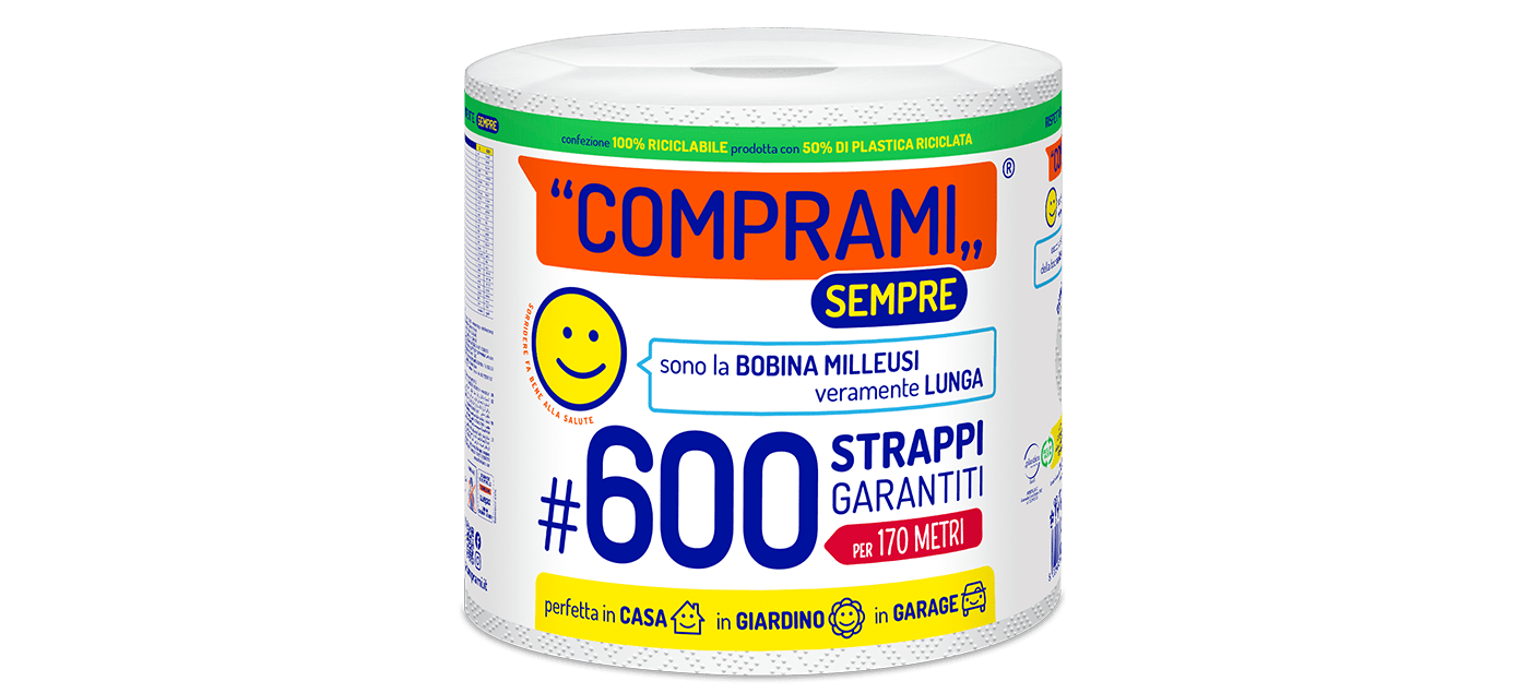 Sempre - Bobina - 1 rotolo - 600 strappi - 2 veli